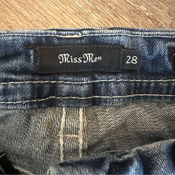 Miss Me Denim Jean Shorts Size 28 Mid Rise Easy Short - Picture 6 of 12